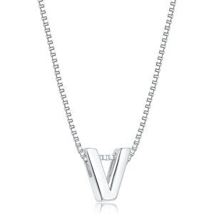 Timeless Silver-Plated Initial Necklace - Customizable Monogram Design for All